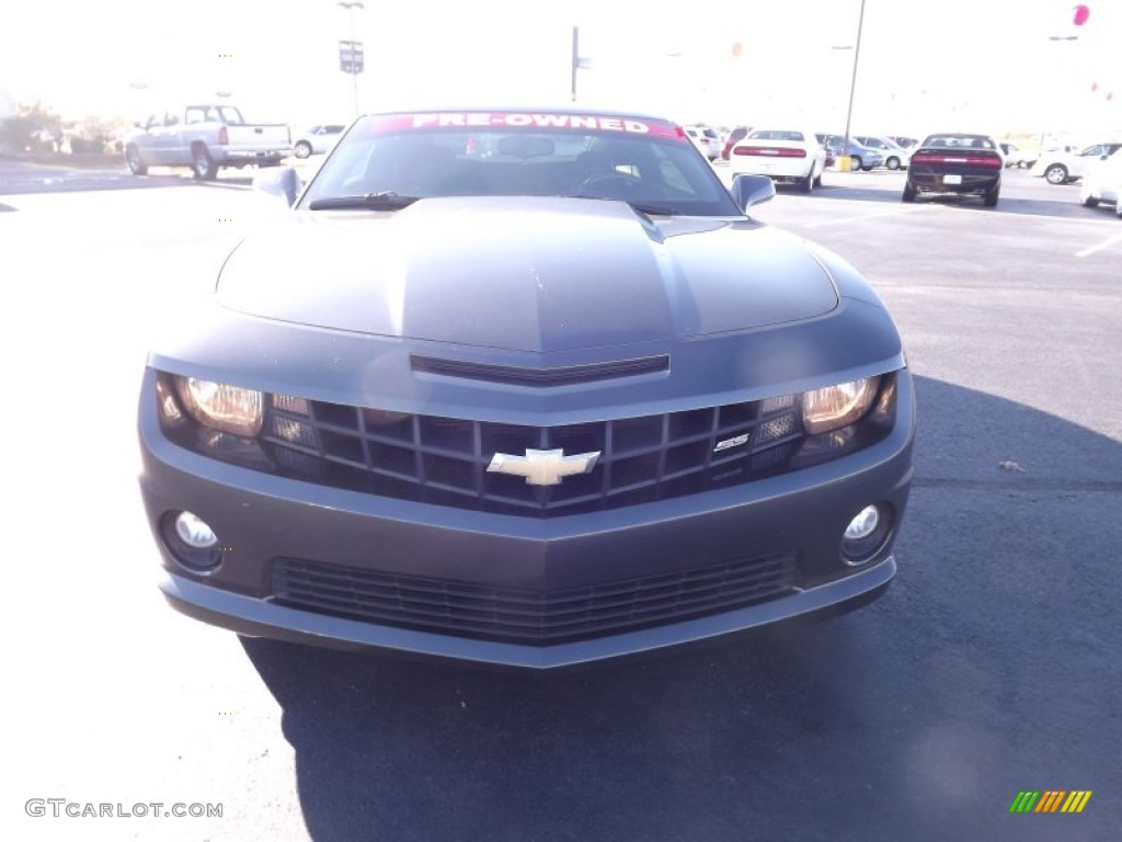 2010 Camaro SS Coupe - Cyber Gray Metallic / Black photo #2