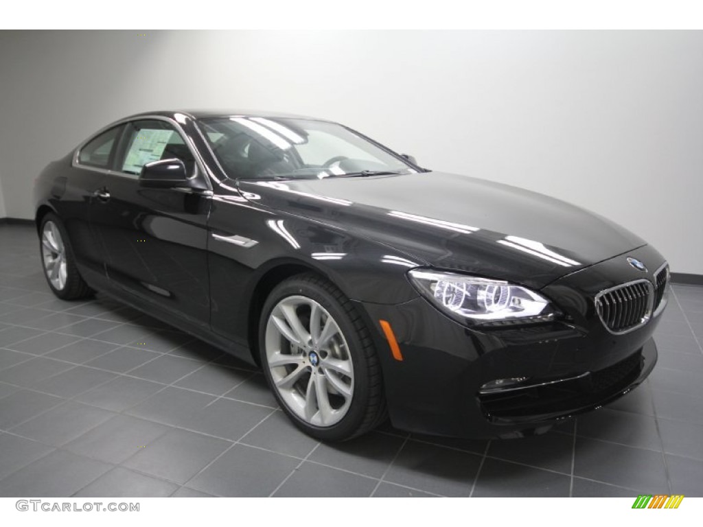 Black Sapphire Metallic 2012 BMW 6 Series 640i Coupe Exterior Photo #56705456