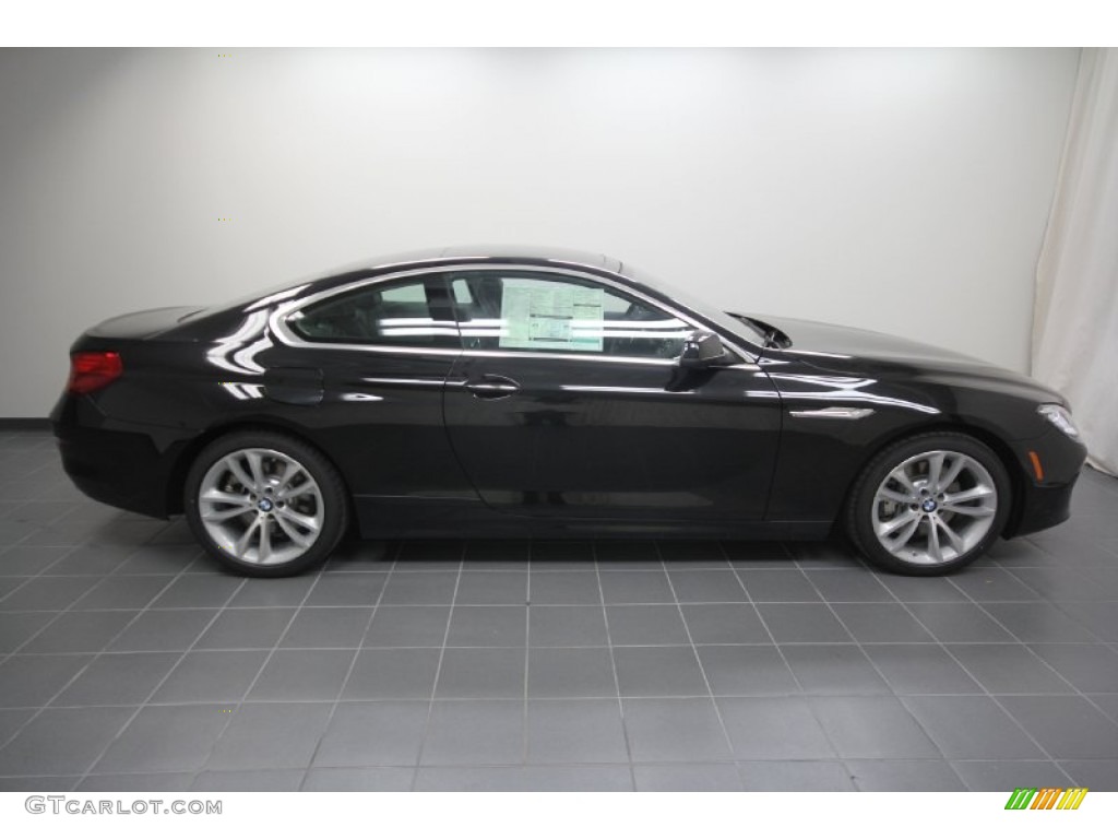 Black Sapphire Metallic 2012 BMW 6 Series 640i Coupe Exterior Photo #56705486