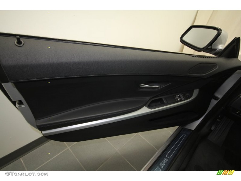 2012 BMW 6 Series 650i Coupe Black Nappa Leather Door Panel Photo #56706158