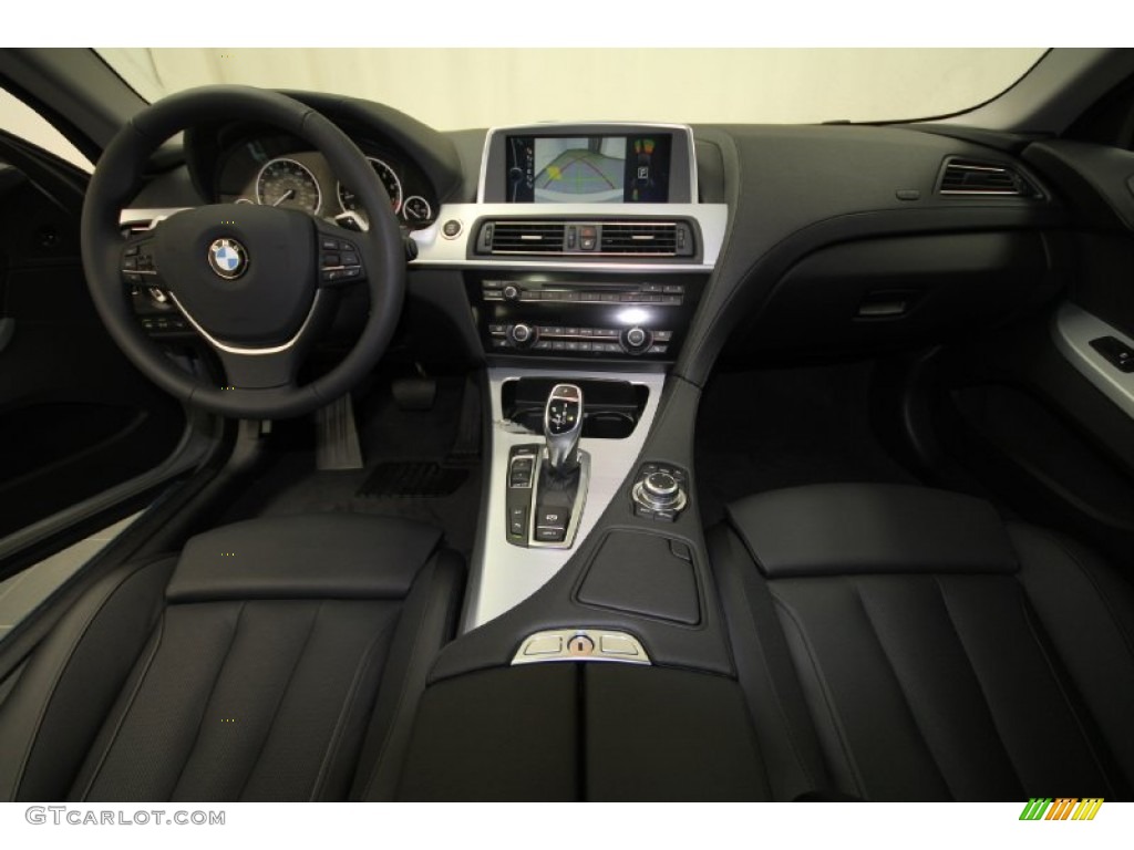 2012 BMW 6 Series 650i Coupe Black Nappa Leather Dashboard Photo #56706186