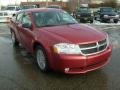 2009 Inferno Red Crystal Pearl Dodge Avenger SXT  photo #6