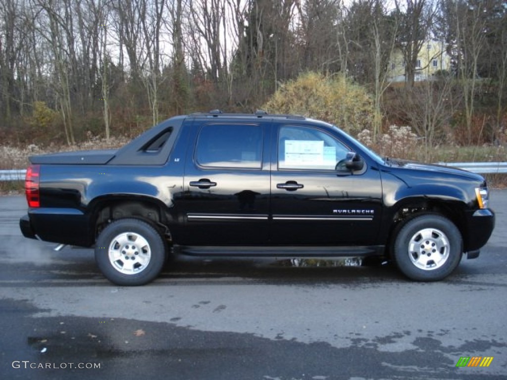 Black 2012 Chevrolet Avalanche LT 4x4 Exterior Photo #56706842