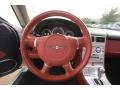 2005 Chrysler Crossfire Dark Slate Grey/Cedar Interior Steering Wheel Photo