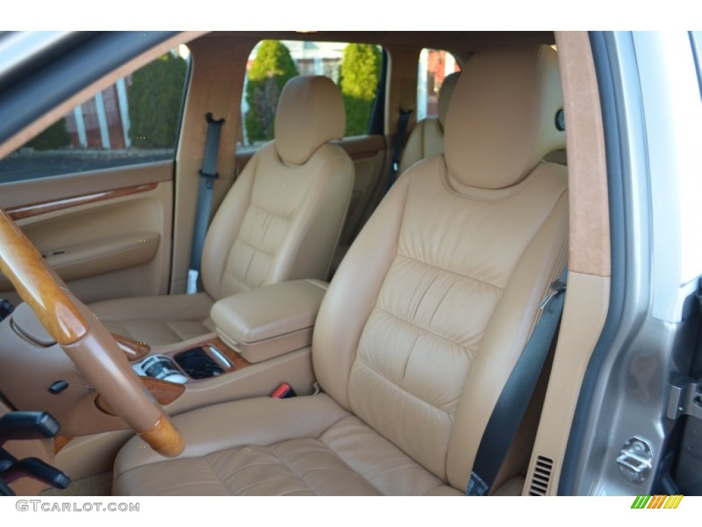 Sand Beige Full Leather Interior 2008 Porsche Cayenne Turbo Photo #56707832