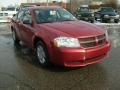 2009 Inferno Red Crystal Pearl Dodge Avenger SE  photo #7
