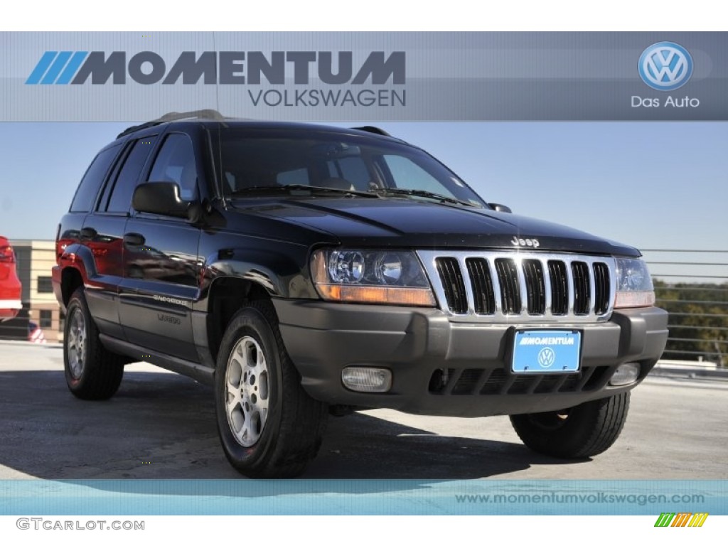 2000 Grand Cherokee Laredo - Black / Camel photo #1
