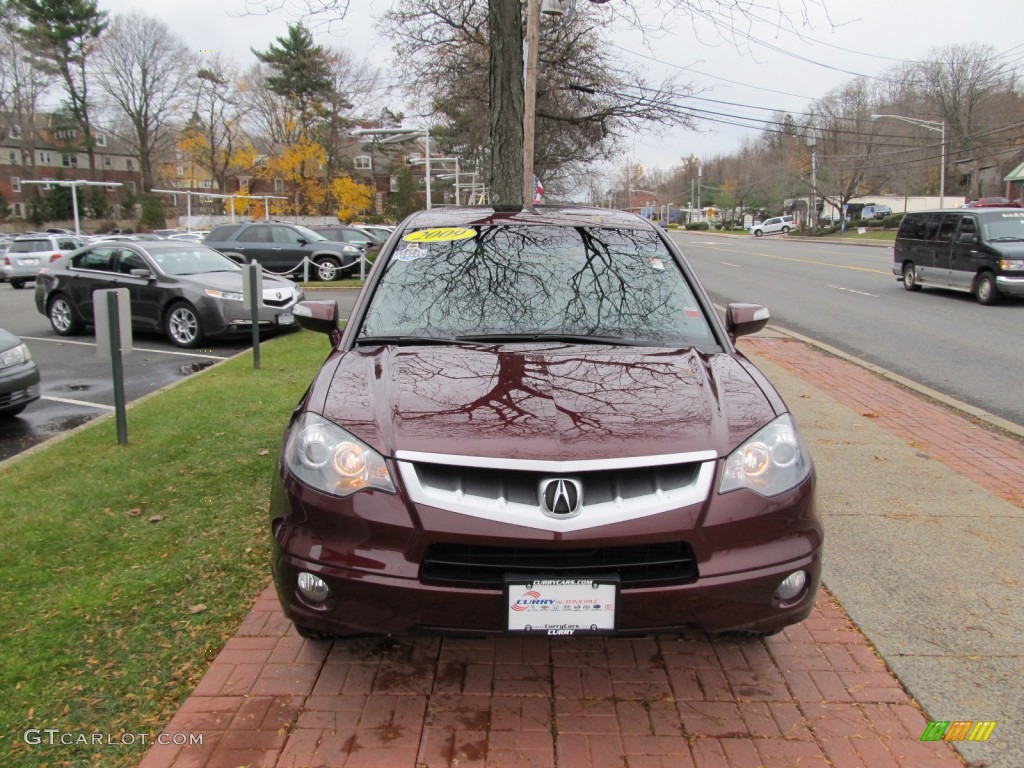 2009 RDX SH-AWD - Basque Red Pearl / Taupe photo #3