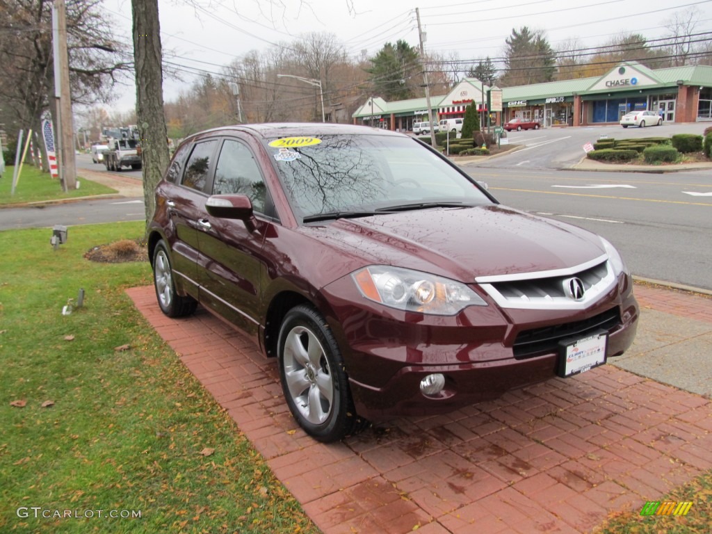 2009 RDX SH-AWD - Basque Red Pearl / Taupe photo #4