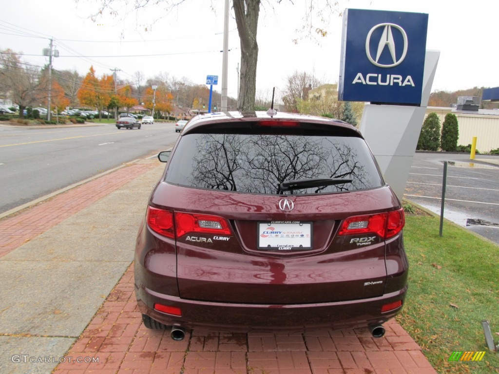 2009 RDX SH-AWD - Basque Red Pearl / Taupe photo #7