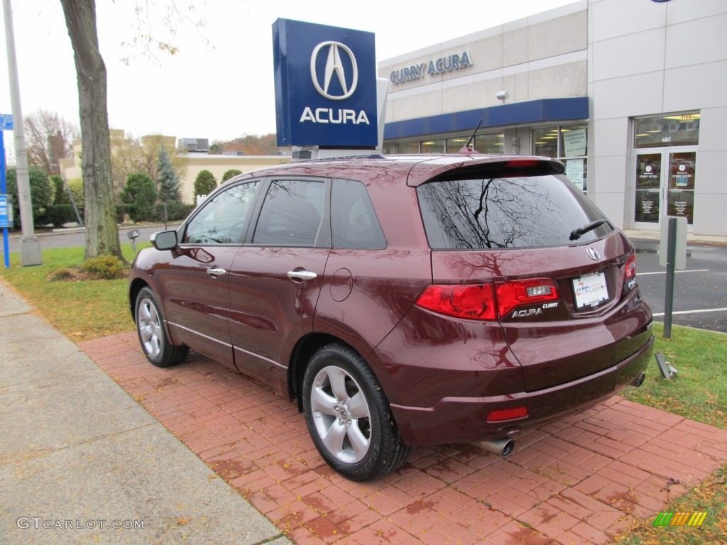 2009 RDX SH-AWD - Basque Red Pearl / Taupe photo #8