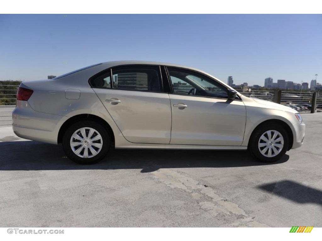 2011 Jetta S Sedan - White Gold Metallic / Latte Macchiato photo #9