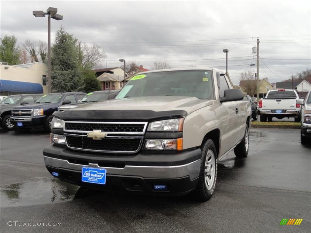 2006 Silverado 1500 Work Truck Regular Cab - Silver Birch Metallic / Dark Charcoal photo #2