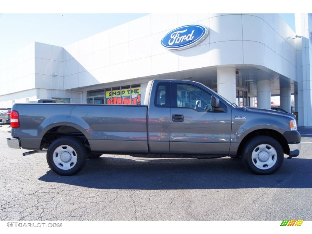 2005 F150 XL Regular Cab - Dark Shadow Grey Metallic / Medium Flint Grey photo #2