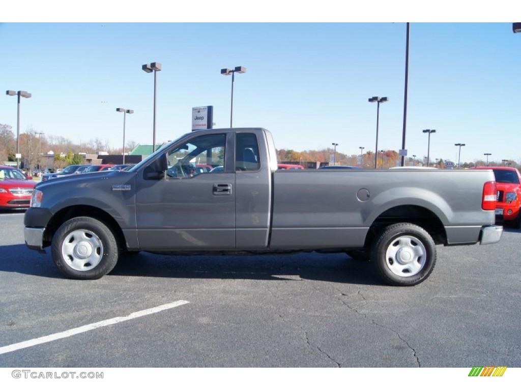 2005 F150 XL Regular Cab - Dark Shadow Grey Metallic / Medium Flint Grey photo #5