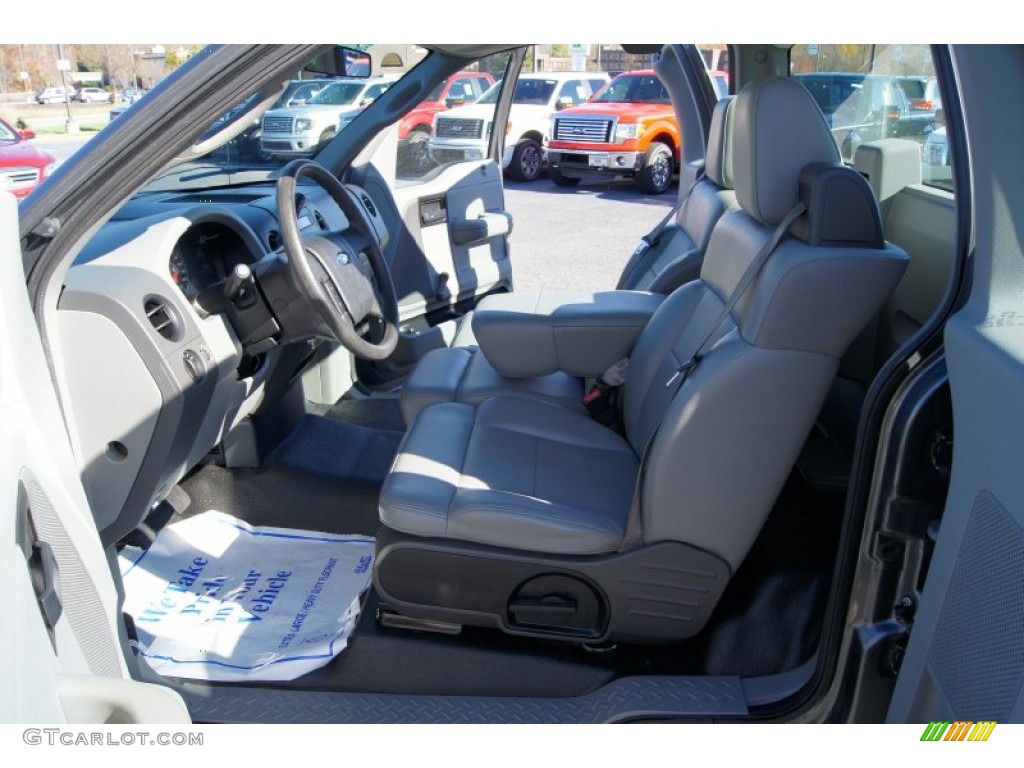 2005 F150 XL Regular Cab - Dark Shadow Grey Metallic / Medium Flint Grey photo #8