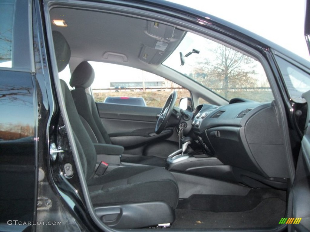 2009 Civic LX-S Sedan - Crystal Black Pearl / Black photo #13