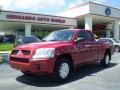 2007 Lava Red Mitsubishi Raider LS Extended Cab  photo #1