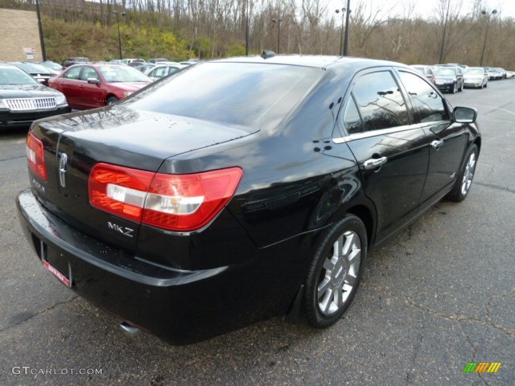 2009 MKZ Sedan - Tuxedo Black Metallic / Light Stone photo #4