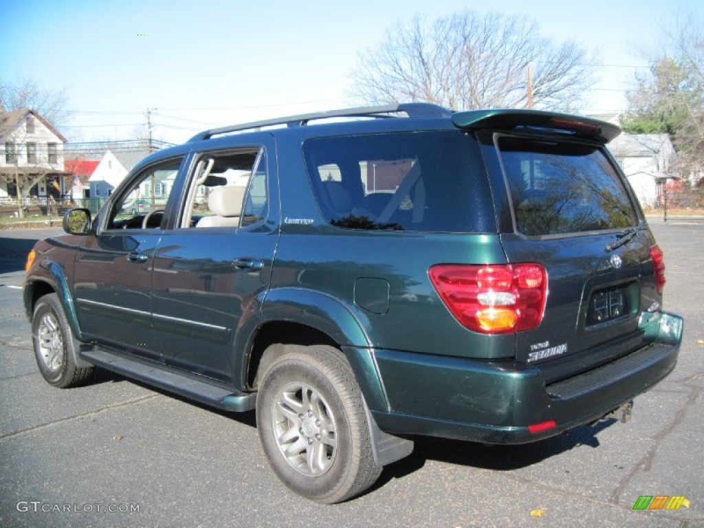 2003 Sequoia Limited 4WD - Imperial Jade Mica / Charcoal photo #5