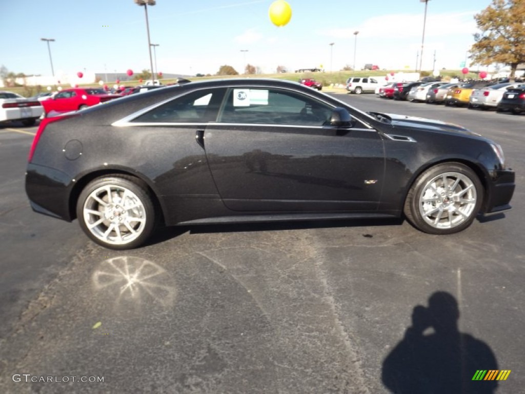 2012 CTS -V Coupe - Black Diamond Tricoat / Ebony/Ebony photo #4