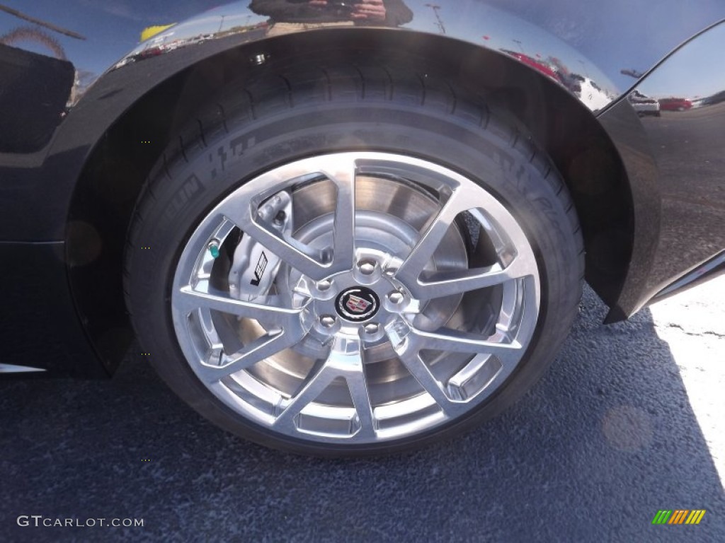 2012 CTS -V Coupe - Black Diamond Tricoat / Ebony/Ebony photo #16