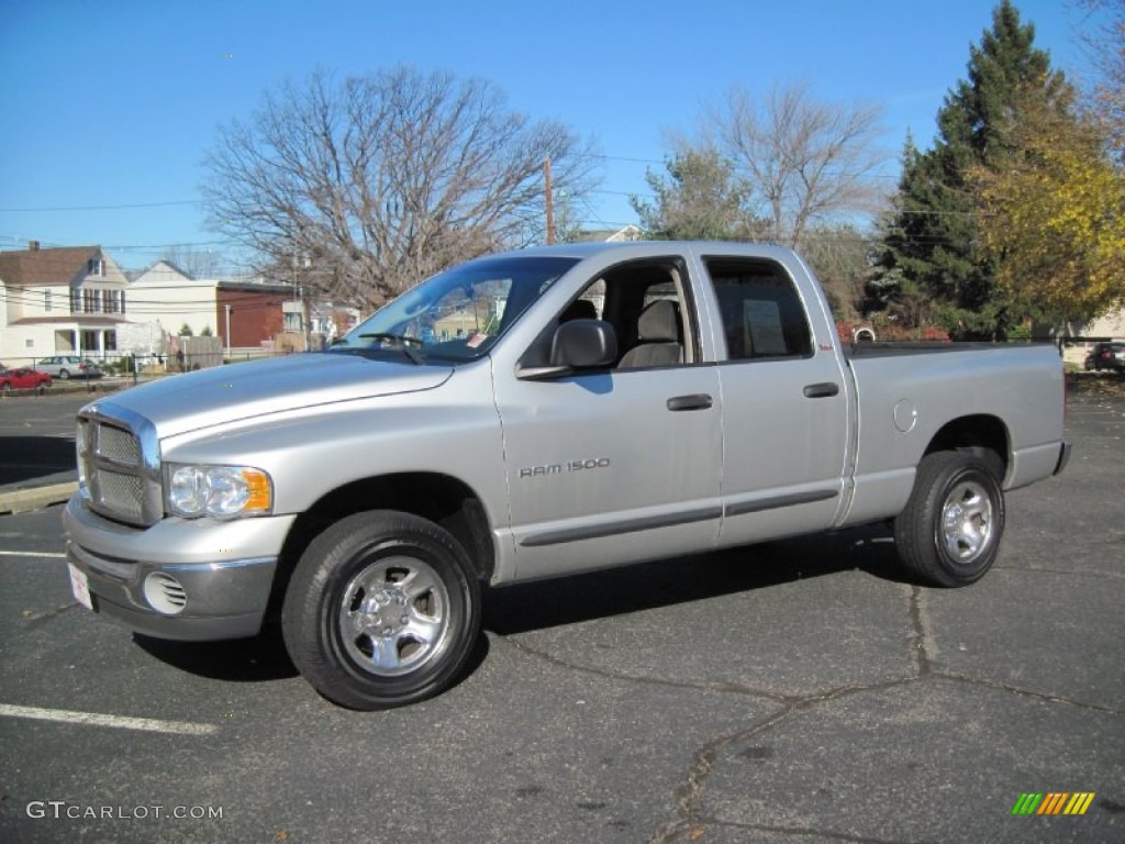 2002 Ram 1500 ST Quad Cab 4x4 - Bright Silver Metallic / Dark Slate Gray photo #3