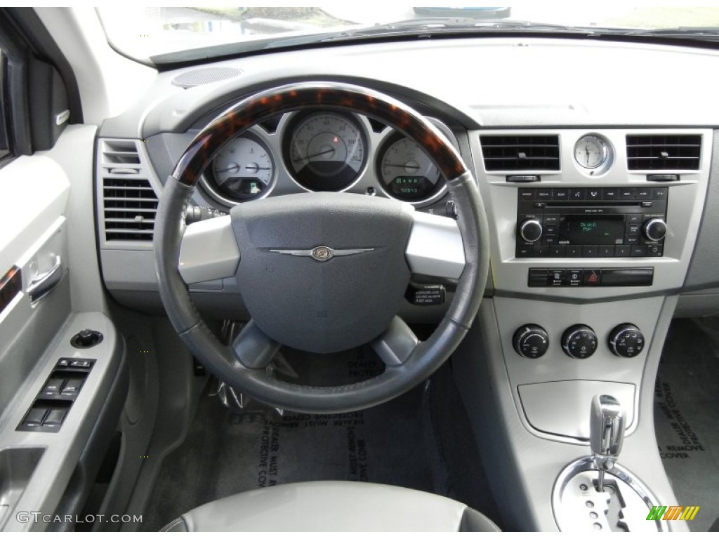 2007 Chrysler Sebring Limited Sedan Dark Slate Gray/Light Slate Gray Dashboard Photo #56712504