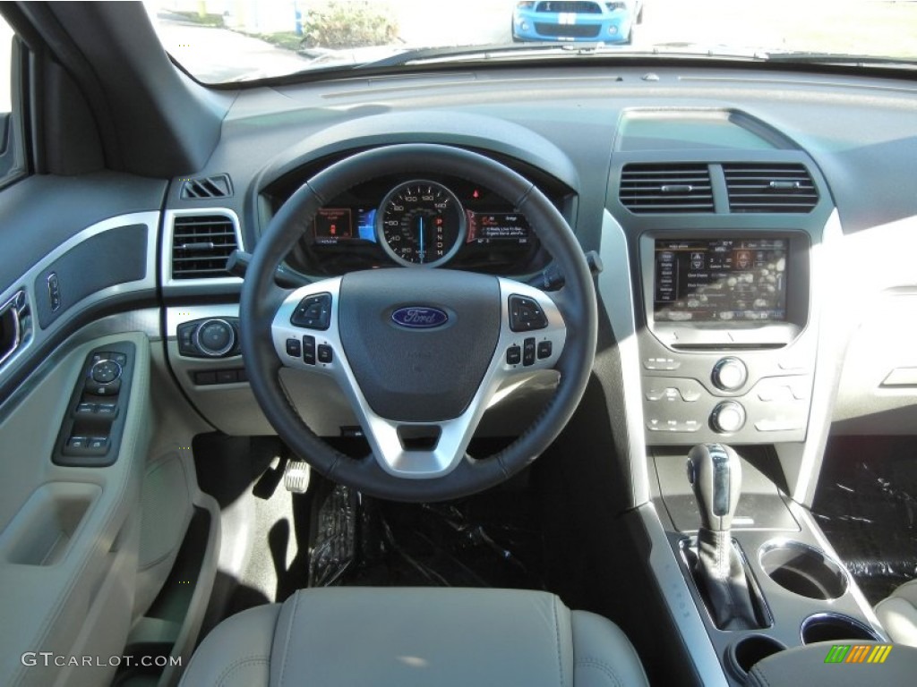 2012 Ford Explorer XLT Medium Light Stone Dashboard Photo #56712920