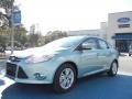 2012 Frosted Glass Metallic Ford Focus SEL Sedan  photo #1