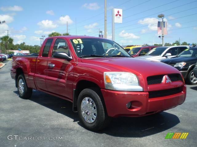 2007 Raider LS Extended Cab - Lava Red / Slate photo #7