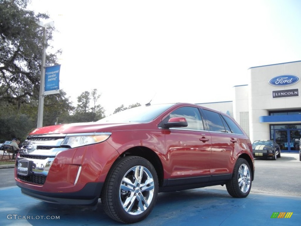 2012 Edge Limited - Red Candy Metallic / Medium Light Stone photo #1