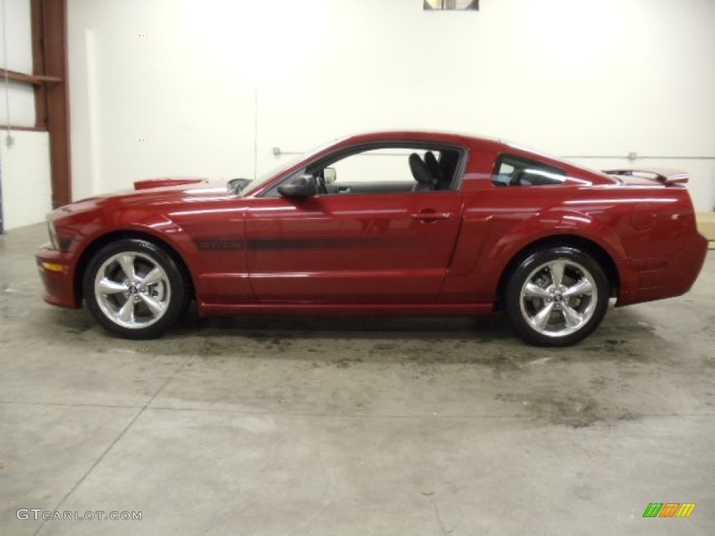 Dark Candy Apple Red 2008 Ford Mustang Gtcs California Special Coupe