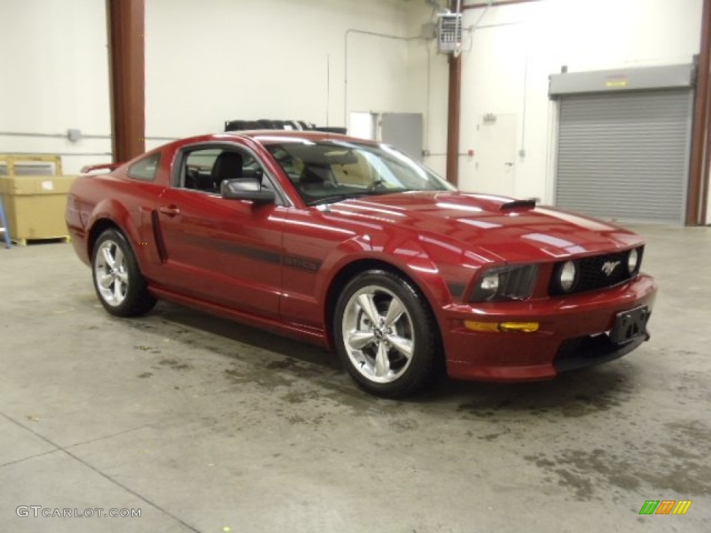 2008 Mustang GT/CS California Special Coupe - Dark Candy Apple Red / Charcoal Black/Dove photo #7