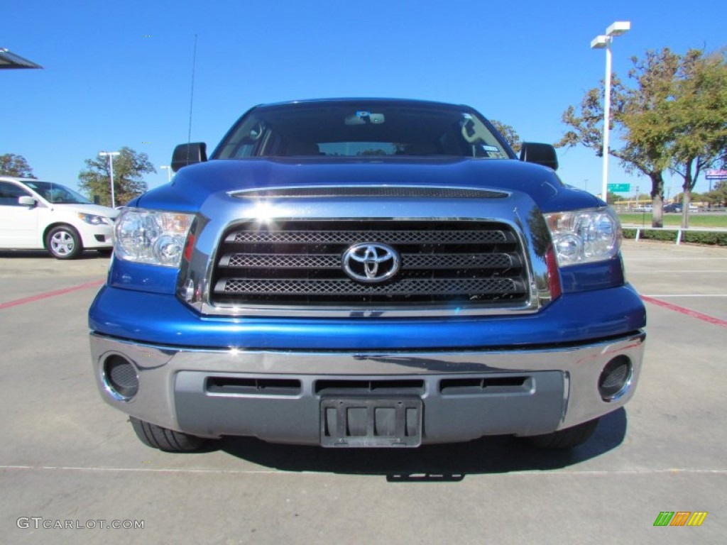 2007 Tundra SR5 CrewMax - Blue Streak Metallic / Beige photo #8