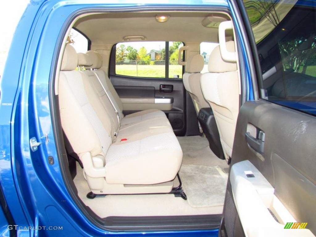 2007 Tundra SR5 CrewMax - Blue Streak Metallic / Beige photo #11