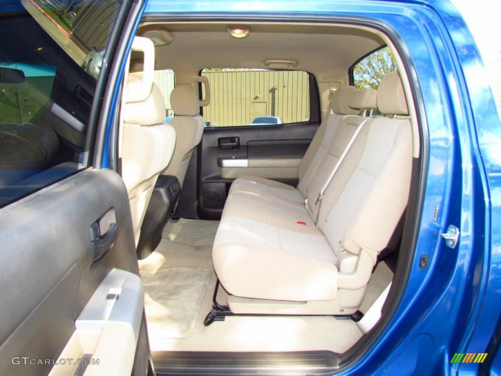 2007 Tundra SR5 CrewMax - Blue Streak Metallic / Beige photo #12