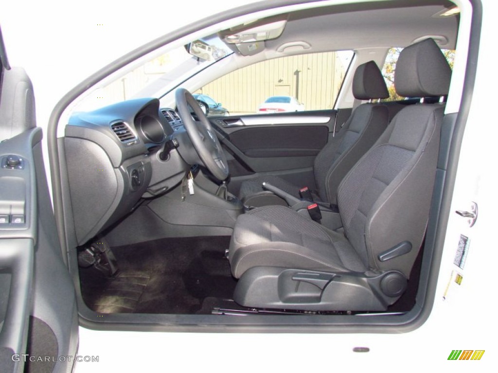 Titan Black Interior 2010 Volkswagen Golf 2 Door Photo #56716748