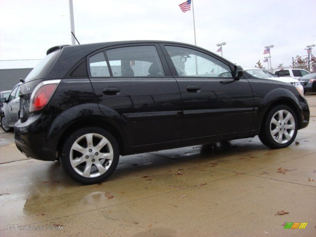 Midnight Black 2010 Kia Rio Rio5 SX Hatchback Exterior Photo #56718403