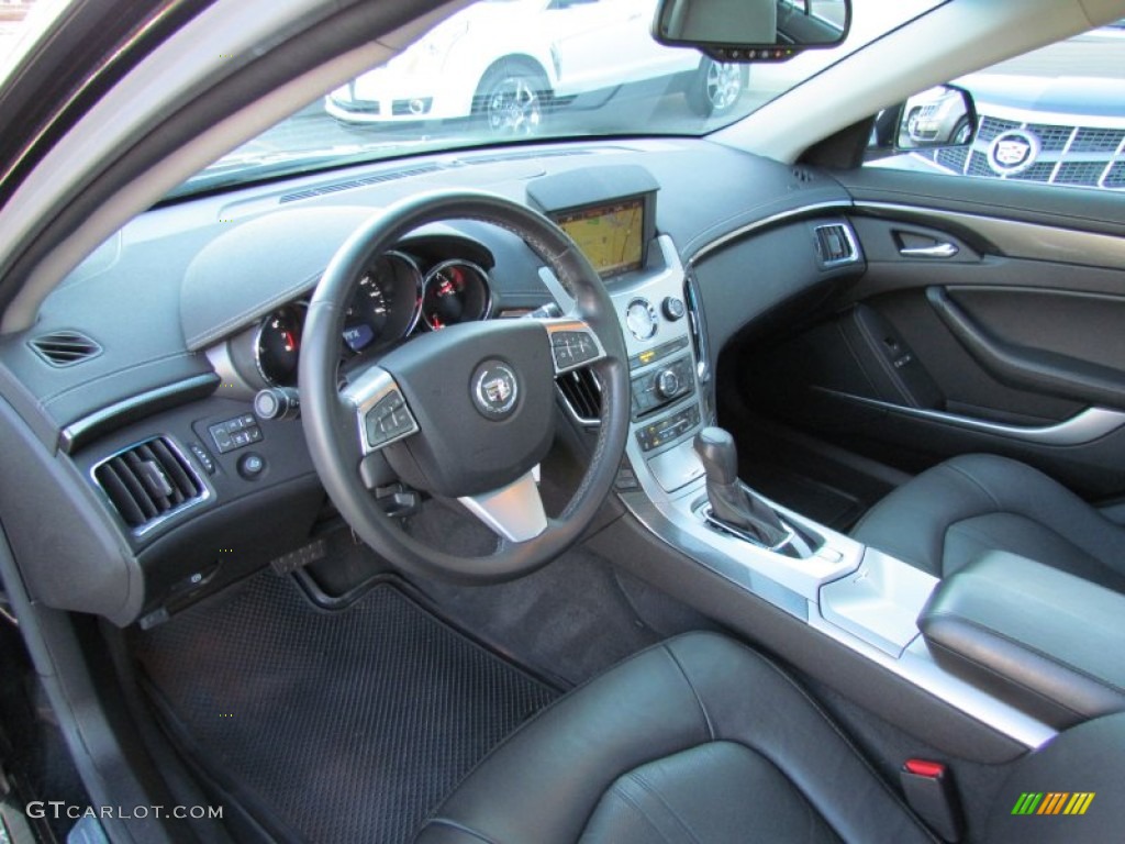 Ebony Interior 2009 Cadillac CTS Sedan Photo #56718491