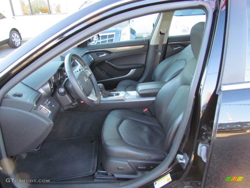 Ebony Interior 2009 Cadillac CTS Sedan Photo #56718502