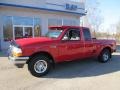 Bright Red 1998 Ford Ranger XLT Extended Cab