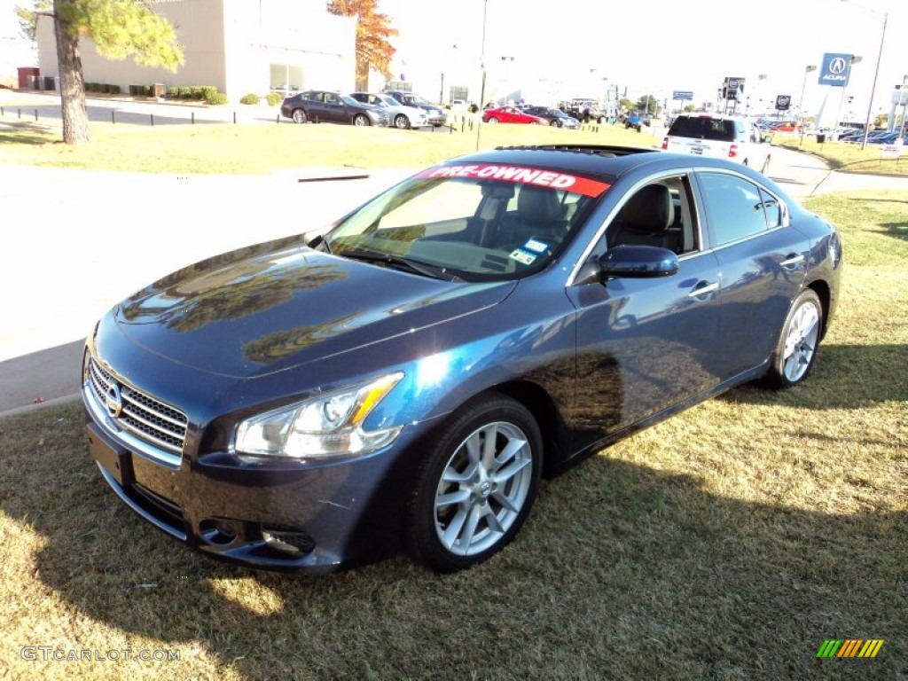 2011 Maxima 3.5 SV - Navy Blue / Charcoal photo #1