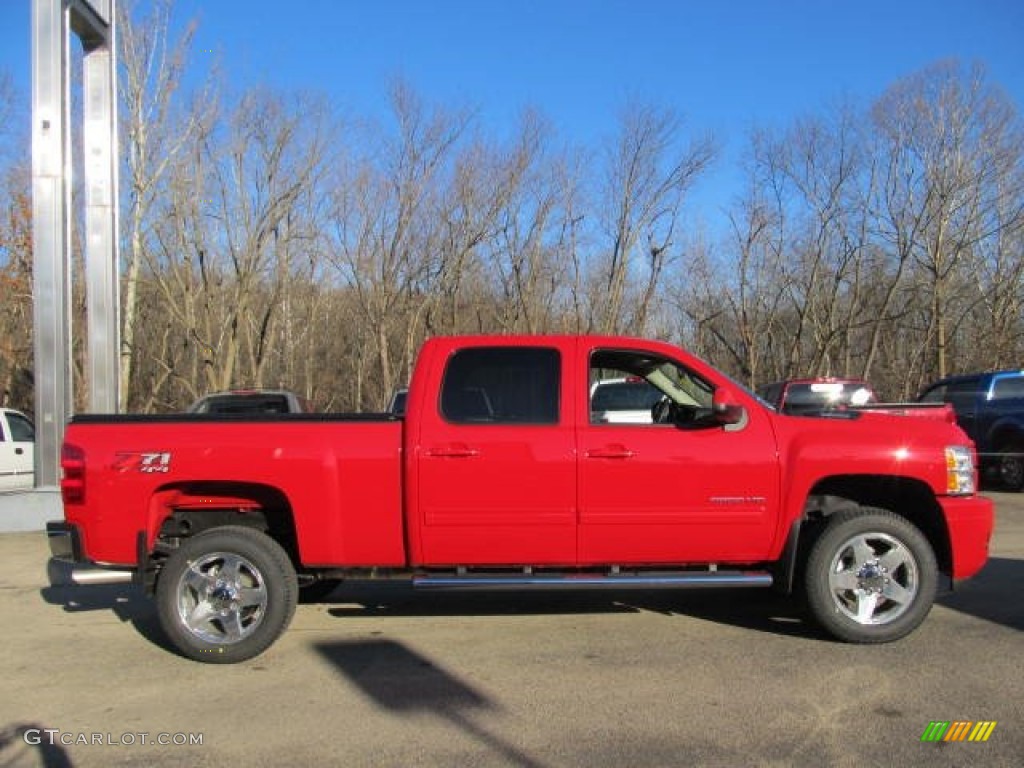 Victory Red 2012 Chevrolet Silverado 2500HD LT Crew Cab 4x4 Exterior Photo #56719247