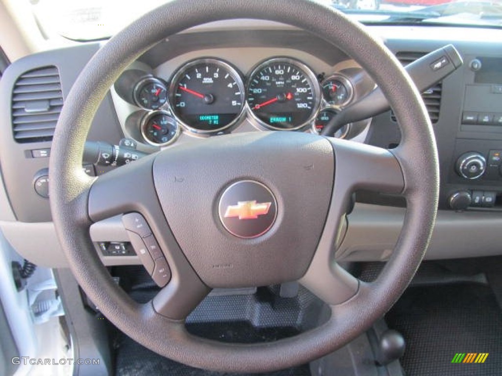 2012 Chevrolet Silverado 2500HD Work Truck Crew Cab 4x4 Dark Titanium Steering Wheel Photo #56719421