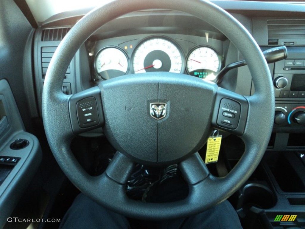 2010 Dakota Lone Star Crew Cab - Bright Silver Metallic / Dark Slate Gray/Medium Slate Gray photo #11