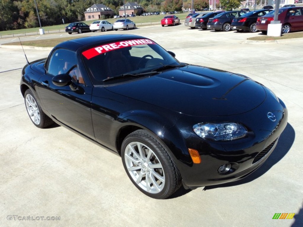 Brilliant Black 2008 Mazda MX-5 Miata Grand Touring Hardtop Roadster Exterior Photo #56720680