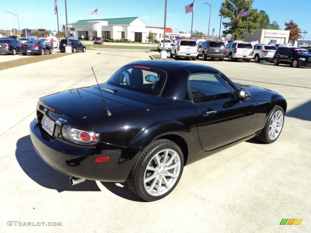 Brilliant Black 2008 Mazda MX-5 Miata Grand Touring Hardtop Roadster Exterior Photo #56720690