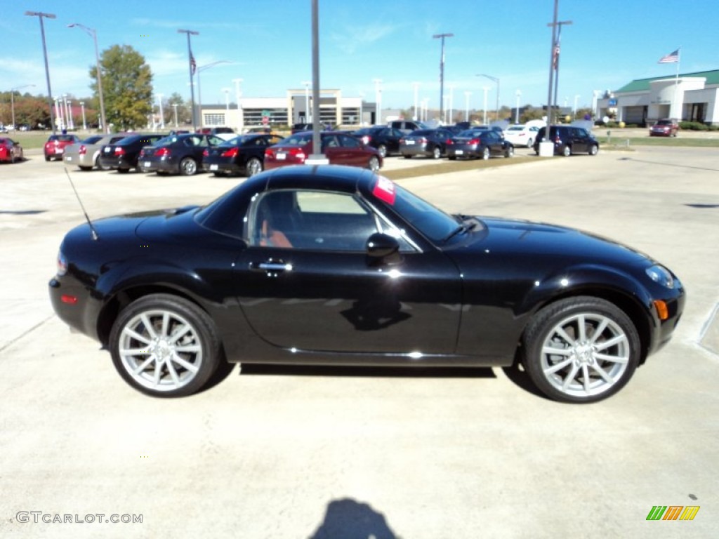Brilliant Black 2008 Mazda MX-5 Miata Grand Touring Hardtop Roadster Exterior Photo #56720717