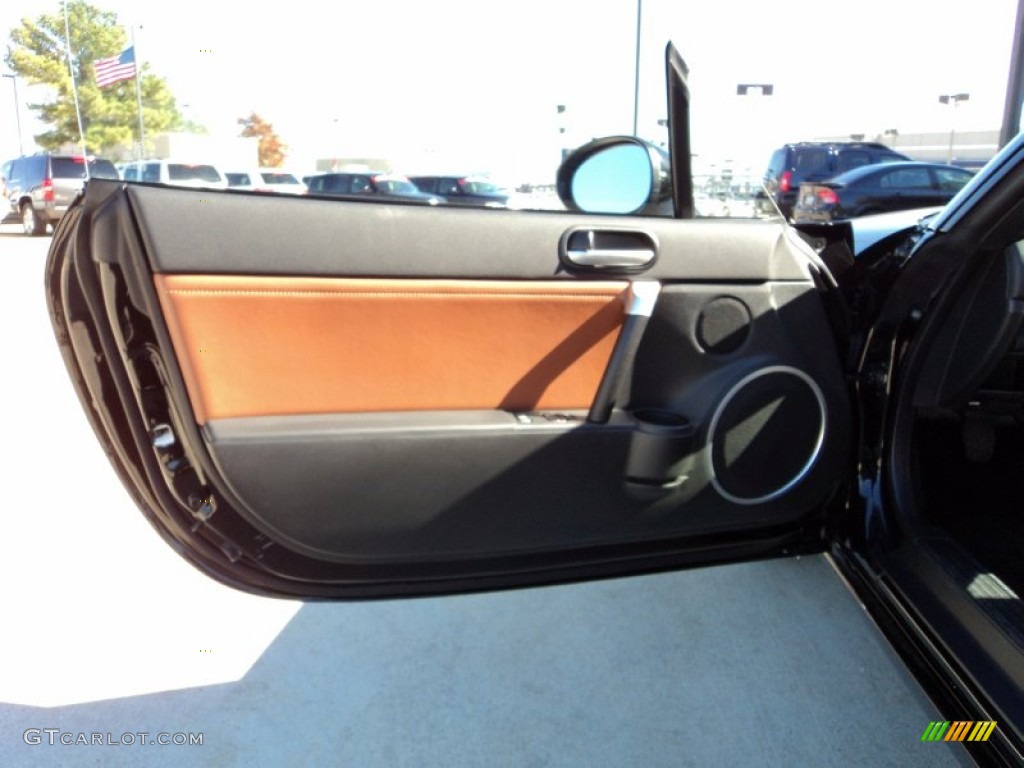 2008 MX-5 Miata Grand Touring Hardtop Roadster - Brilliant Black / Saddle Brown photo #20